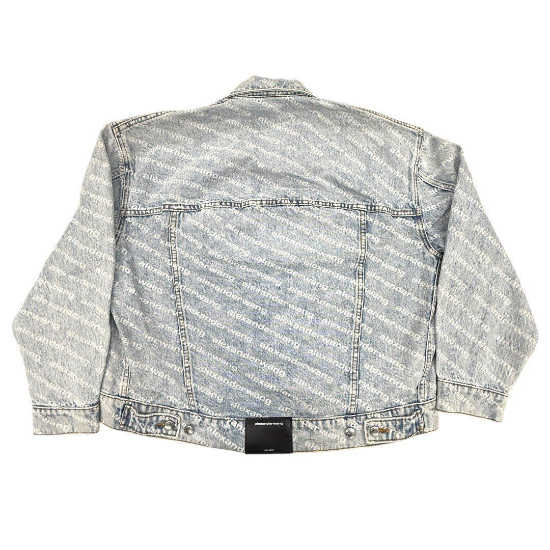 アレキサンダーワン ロゴデニムジャケット Gジャン Falling Back ロゴ クロップド