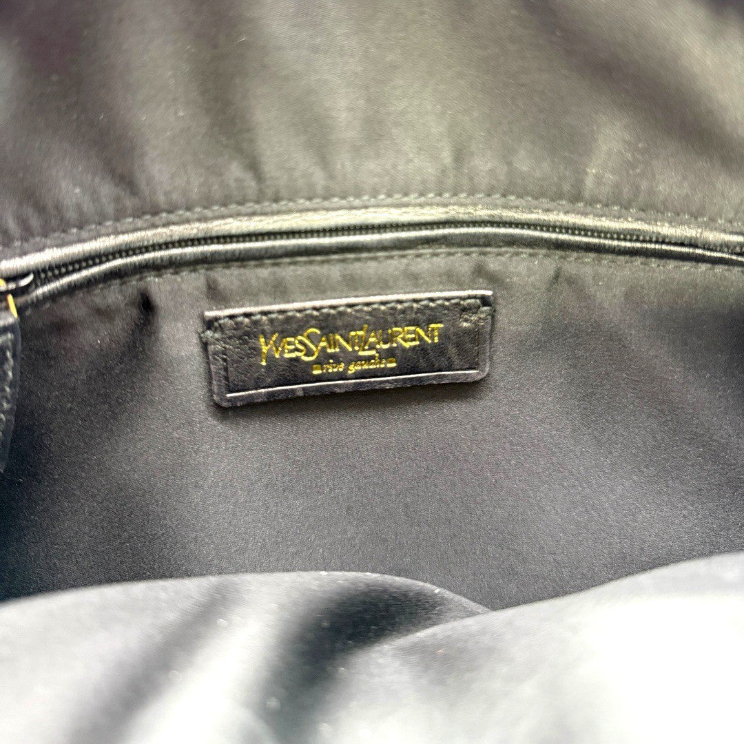 イヴサンローラン ミューズバッグ パテントレザー レディース