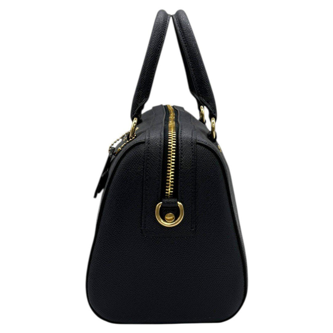 【極美品】コーチ ハンドバッグ ショルダーバッグ２WAYバッグ レザー ローワンサッチュエル F79946 レディース ネイビ ー紺