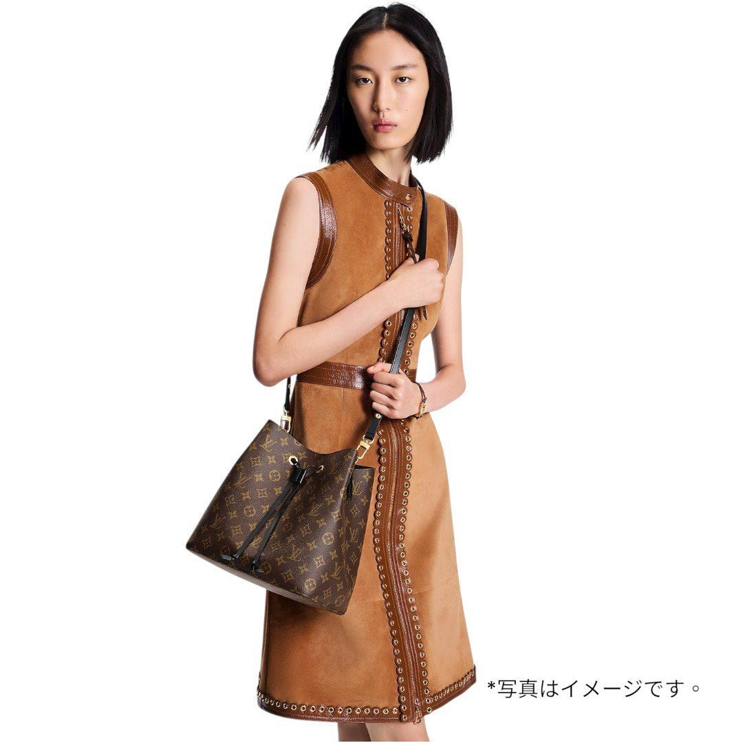 【極美品】ルイヴィトン ネオノエMM M44020 ショルダーバッグ ブラック/ブラウン レディース