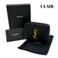 サンローランパリ 財布 YSL キャビアスキン ブラック 黒 レディース コンパクト財布