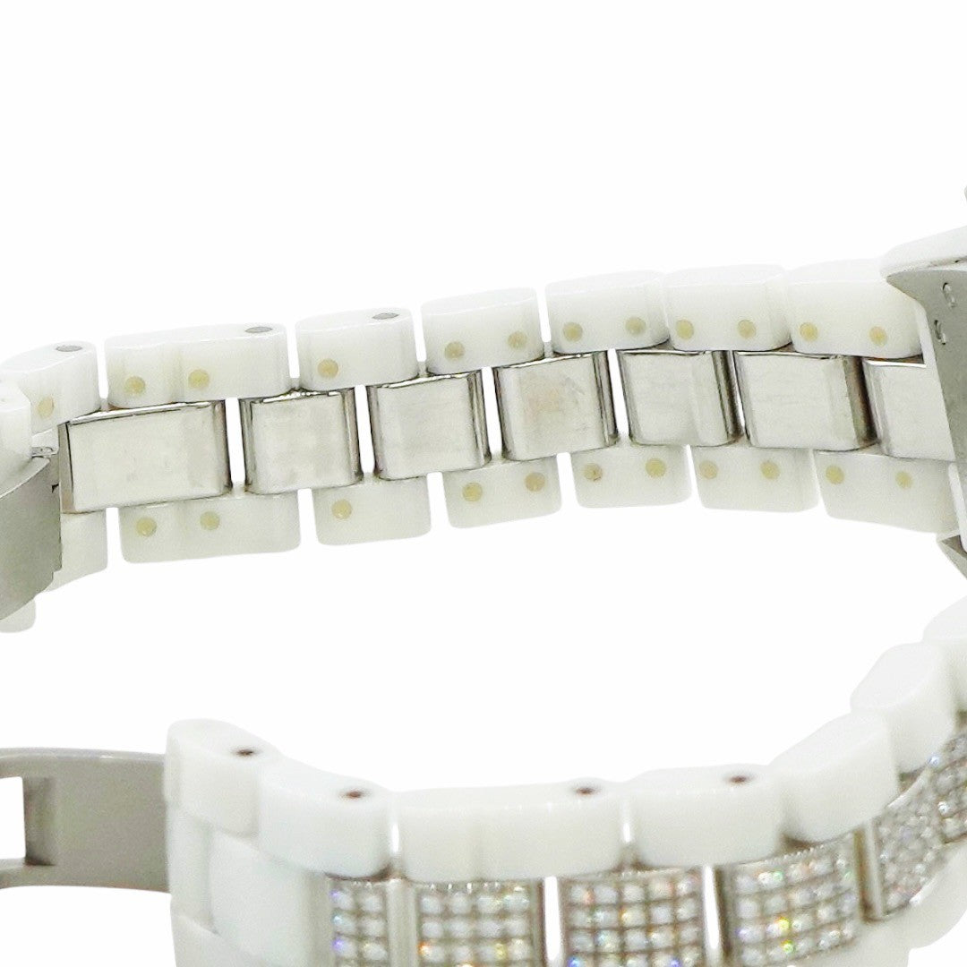 シャネル J12クロノグラフ ダイヤベゼル ダイヤブレス セラミック H1707 オートマティック メンズ