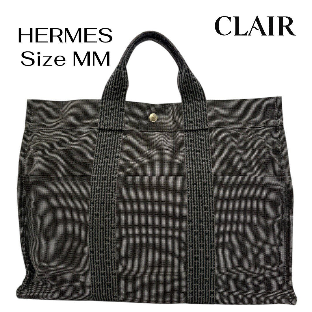エルメス エールライントートMM ハンドバッグ トートバッグ グレー レディース メンズ