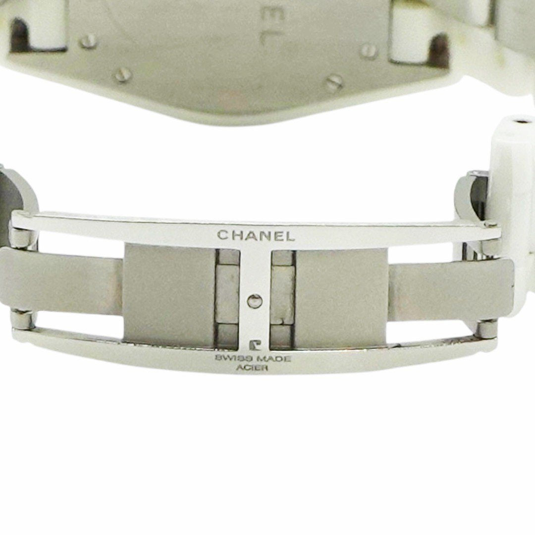 シャネル J12クロノグラフ ダイヤベゼル ダイヤブレス セラミック H1707 オートマティック メンズ