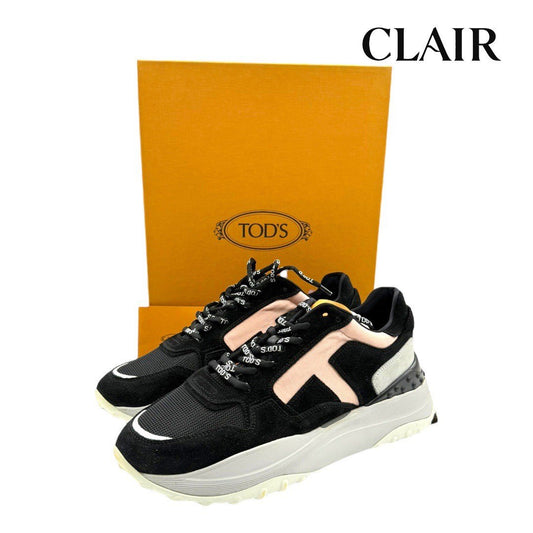 【美品】トッズ スニーカー 黒 28cm レディース 中古