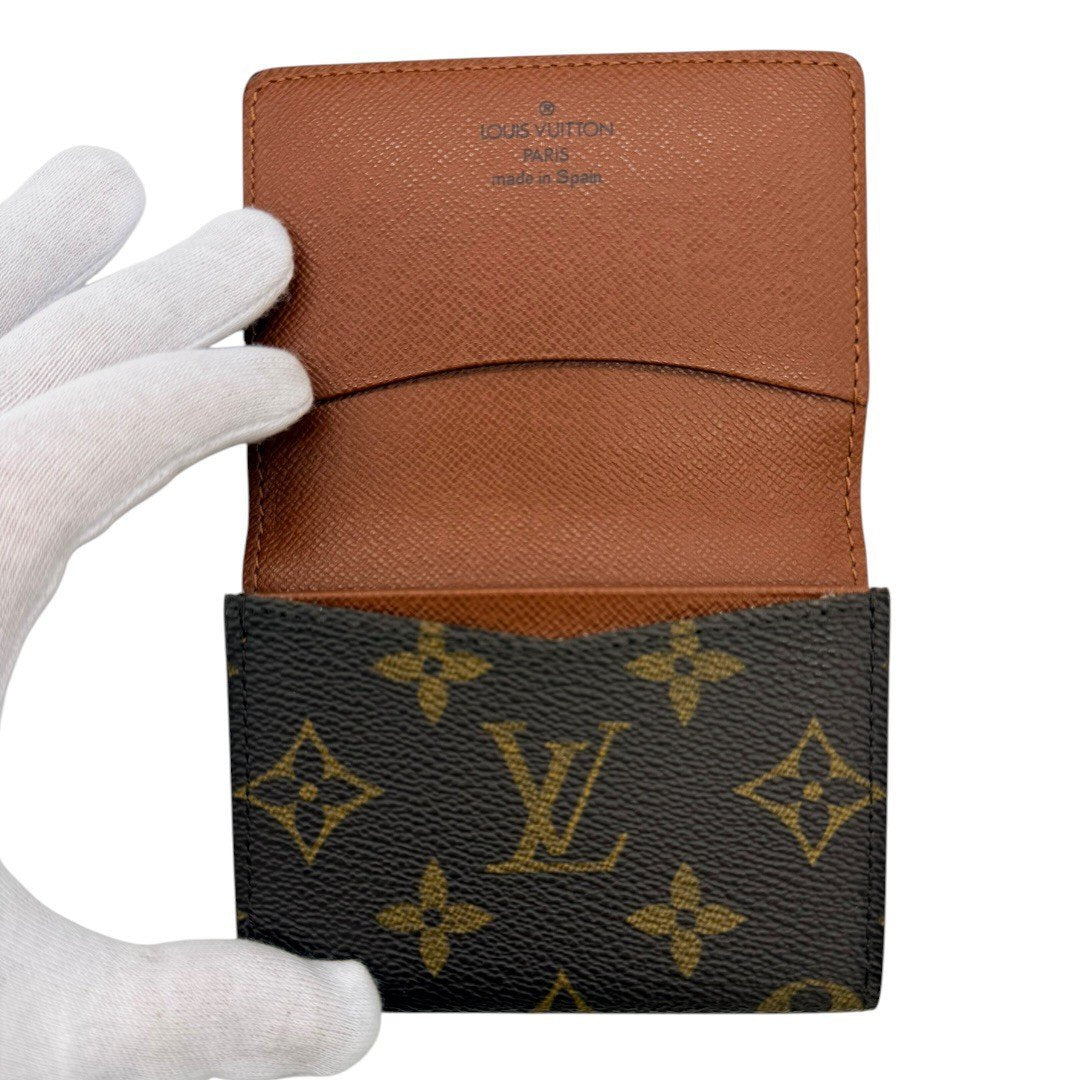 【美品】ルイヴィトン モノグラム 名刺入れ メンズ レディース カードケース