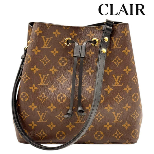 【極美品】ルイヴィトン ネオノエMM M44020 ショルダーバッグ ブラック/ブラウン レディース