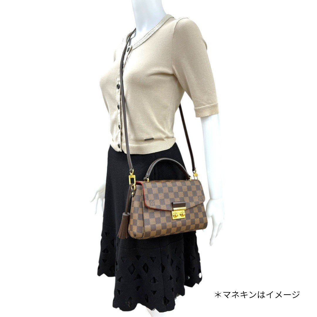 ルイヴィトン ダミエ クロワゼット PM N53000 2WAYショルダー ハンドバッグ