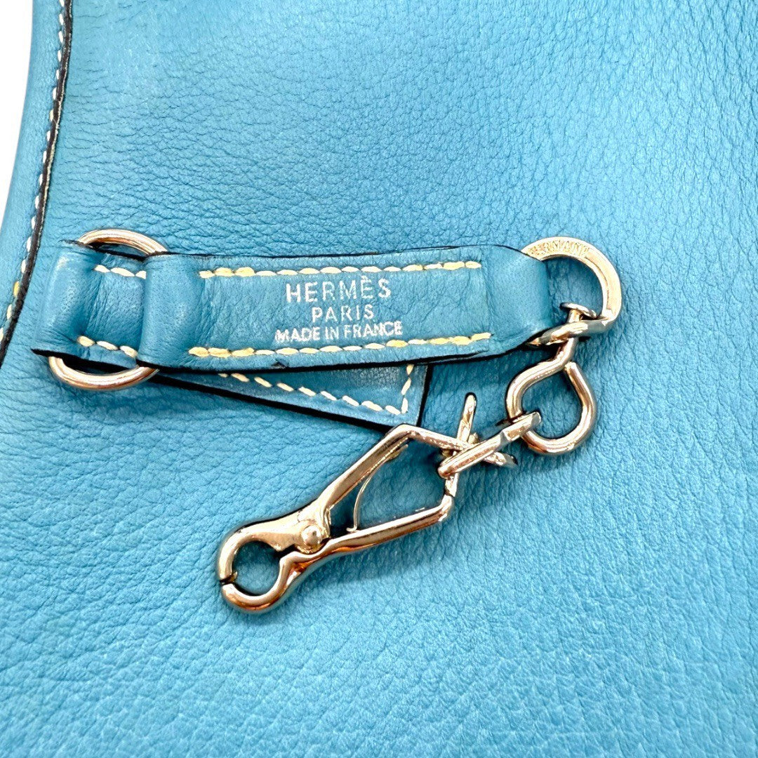 エルメス トリム31 ブルージーン シルバー金具