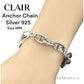 【新品】ハンドメイド おしゃれ SV925 アンカーチェーンブレスレット シルバー ブレスレット 925刻印あり スターリングシルバー925 銀 マンテル チェーンブレスレット MM 海外買付