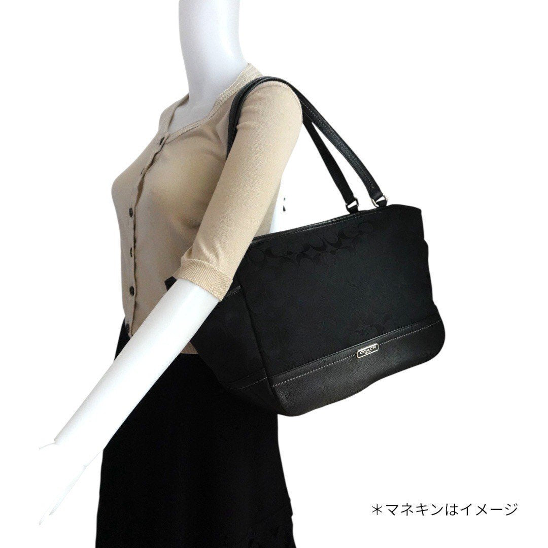 コーチ バッグ トートバッグ a4 黒 レディース