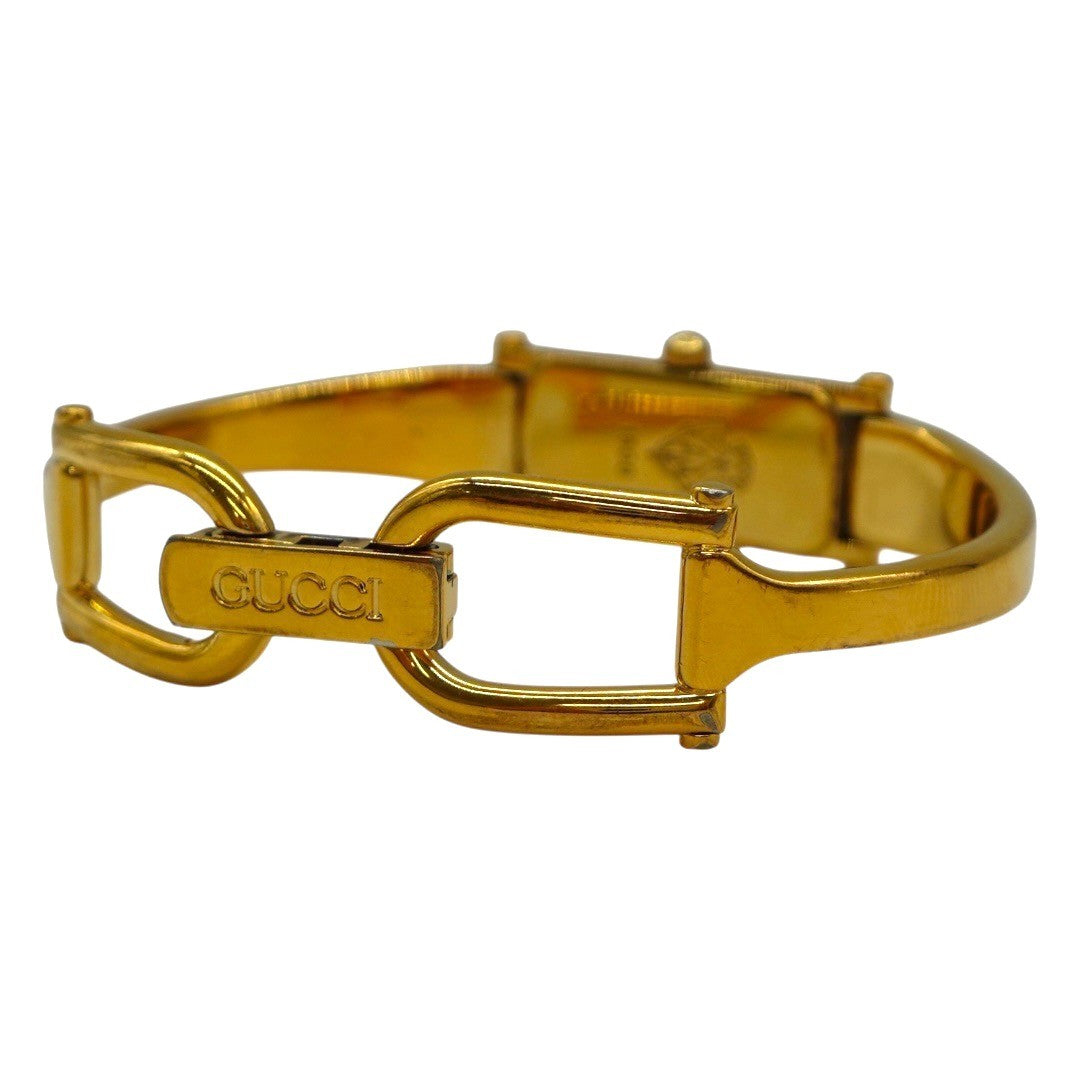 グッチ時計 1500L バングルウォッチ ブラック文字盤 ゴールド 腕時計 時計 長方形 クオーツ アナログ 2針 日常生活防水 レディース