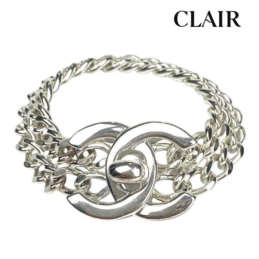 シャネル ココマーク ターンロック ブレスレット シルバー