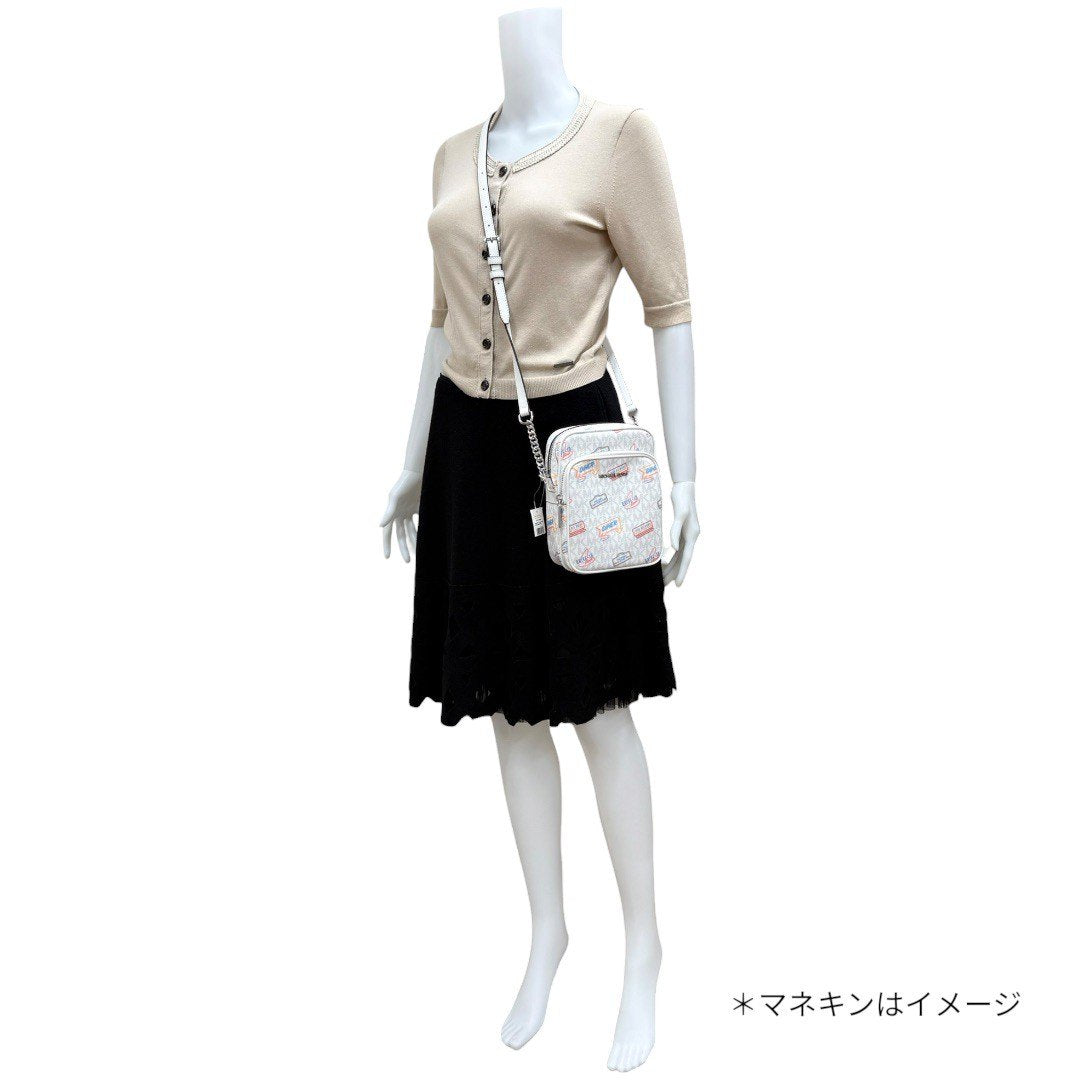 【新品】 マイケルコース  ショルダーバッグ ホワイト×マルチ レディース