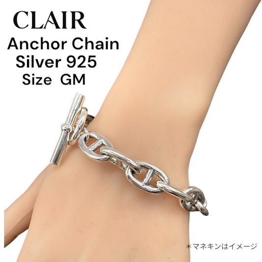 新品 ハンドメイド おしゃれ SV925 アンカーチェーンブレスレット シルバー ブレスレット 925刻印あり スターリングシルバー925 銀 マンテル チェーンブレスレット GM 海外買付