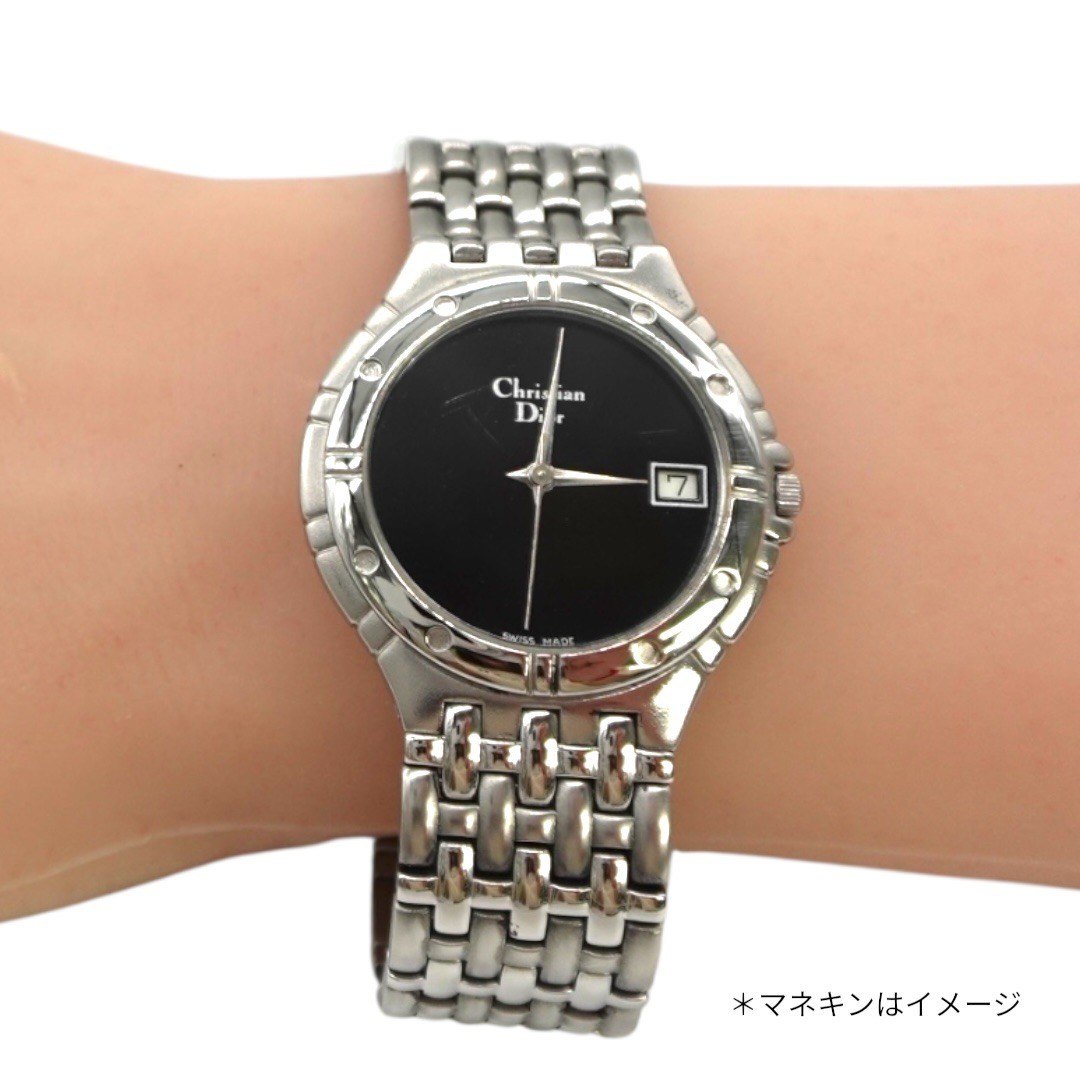 クリスチャンディオール クォーツ アナログ デイト 腕時計 ウォッチ 動作品 レディース メンズ