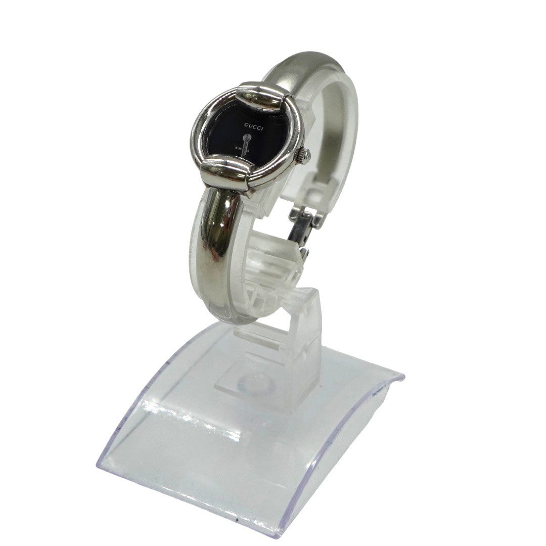 グッチ時計 バングルウォッチ 腕時計 クオーツ 1400L 黒 ブラック シルバー レディース グッチ