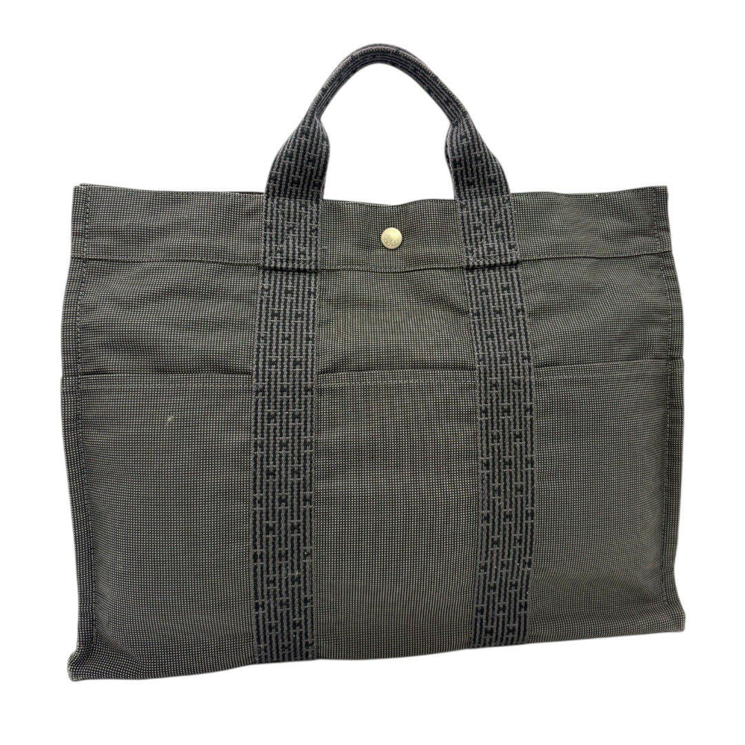 エルメス エールライン トートMM ハンドバッグ トートバッグ グレー レディース メンズ