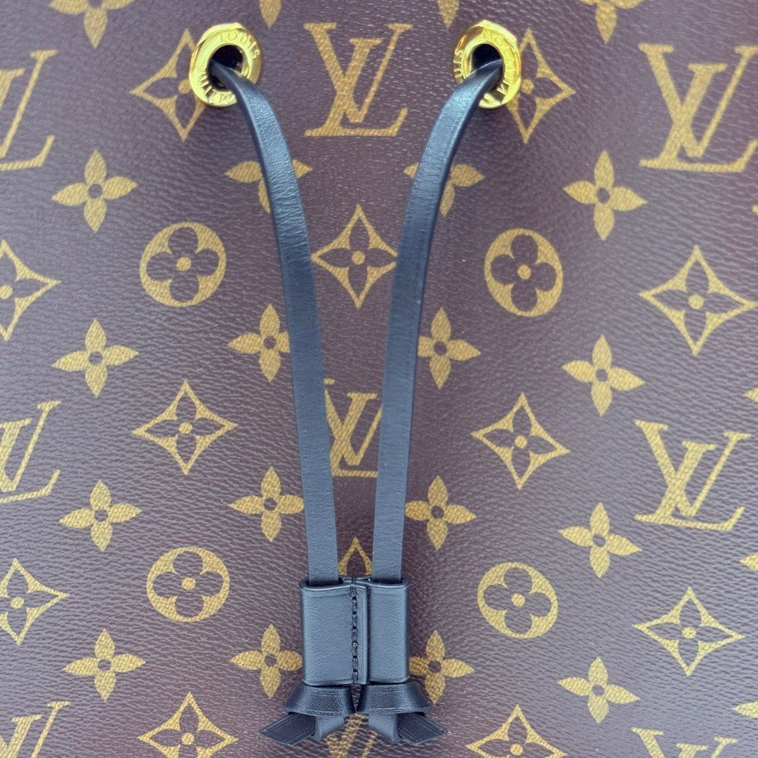 【極美品】ルイヴィトン ネオノエMM M44020 ショルダーバッグ ブラック/ブラウン レディース