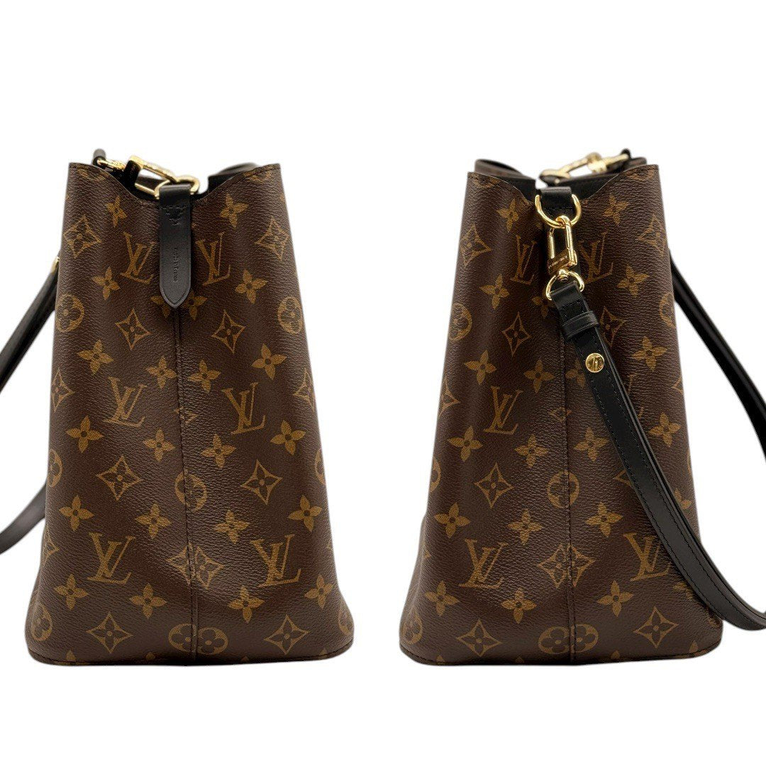 【極美品】ルイヴィトン ネオノエMM M44020 ショルダーバッグ ブラック/ブラウン レディース