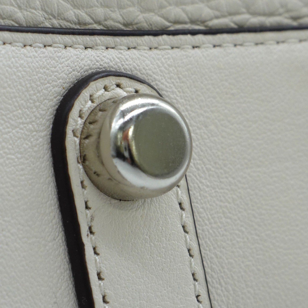 コーチ ショルダーバッグ 2WAYハンドバッグ シグネチャー ターンロック 白 ホワイト レディース