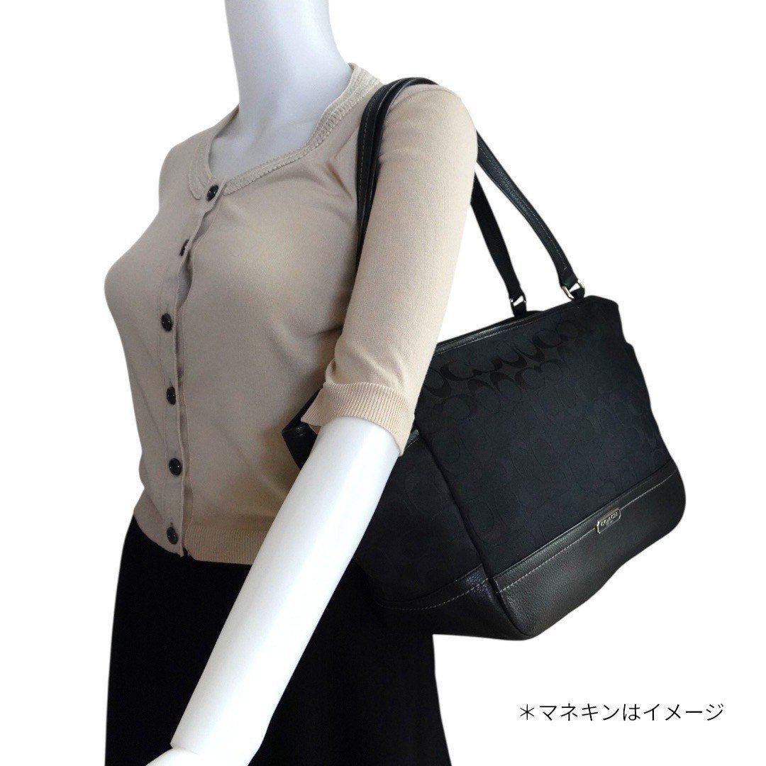 コーチ バッグ トートバッグ a4 黒 レディース