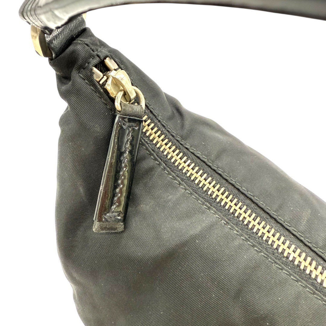 プラダ ミニワンショルダーバッグ アクセサリーポーチ ナイロン 黒 レディース