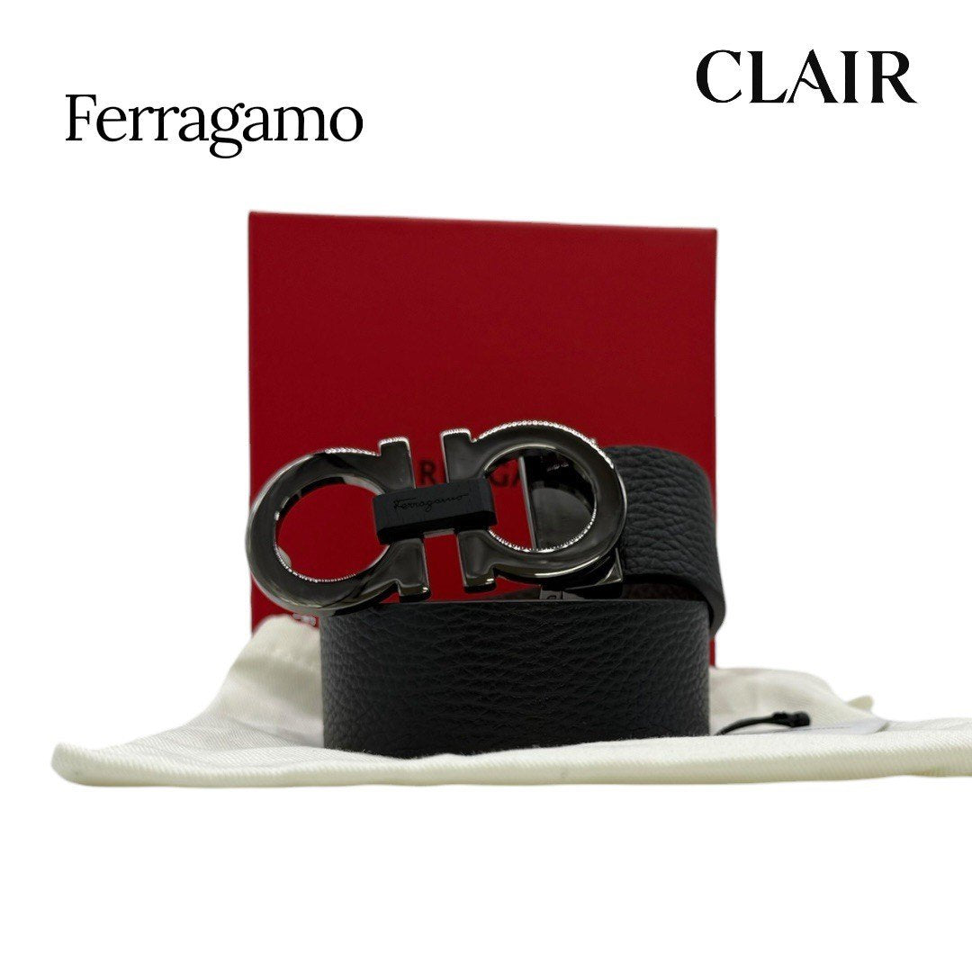 フェラガモ ベルト 678783DOUBLEADJUS476361 Ferragamo Belts Nero メンズ