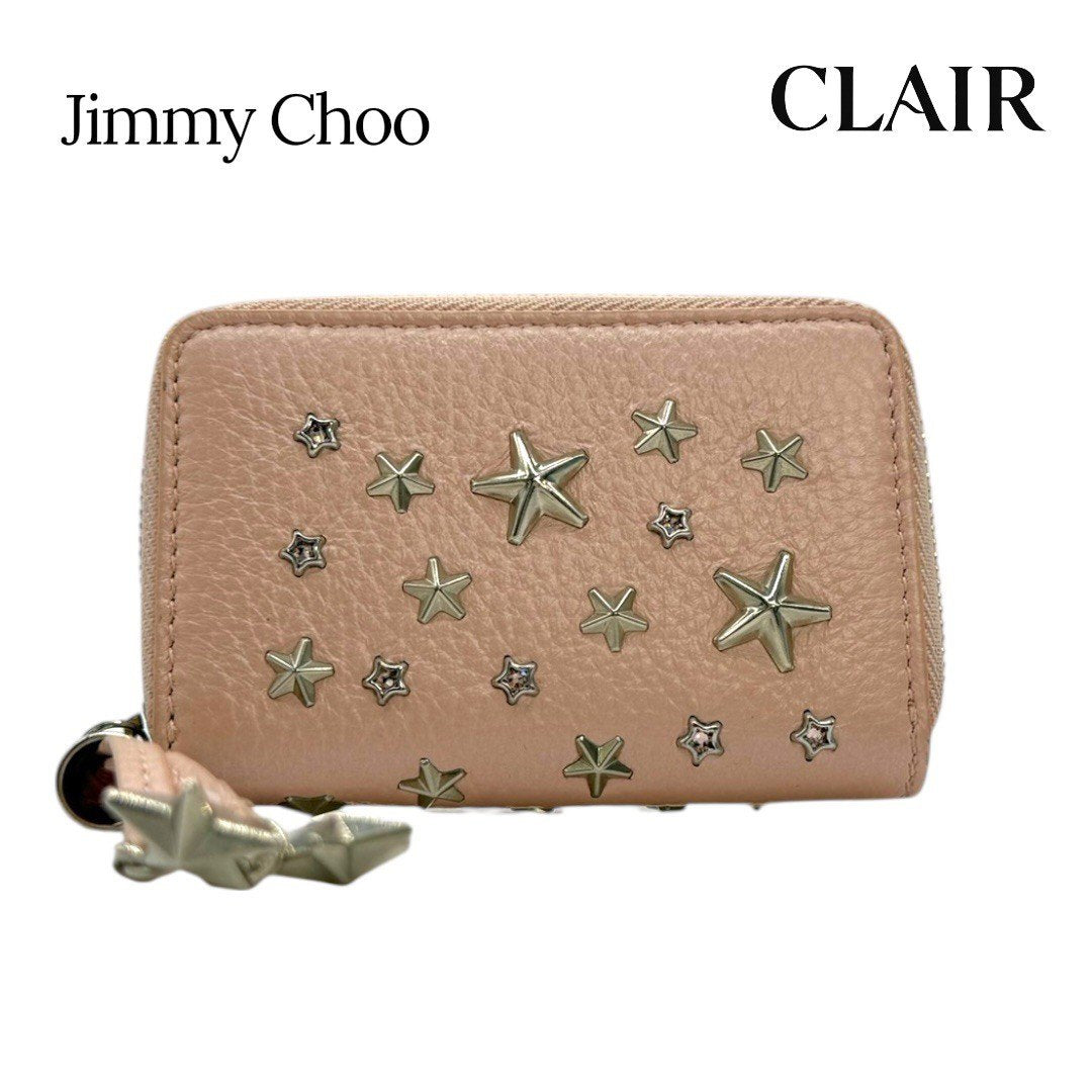ジミーチュウ スタースタッズ コインケース 小銭入れ 財布 ピンク 星 レディース