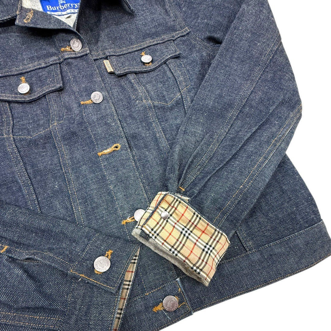 バーバリー デニム ジャケット ノバチェック メンズ レディース ユニセックス 38