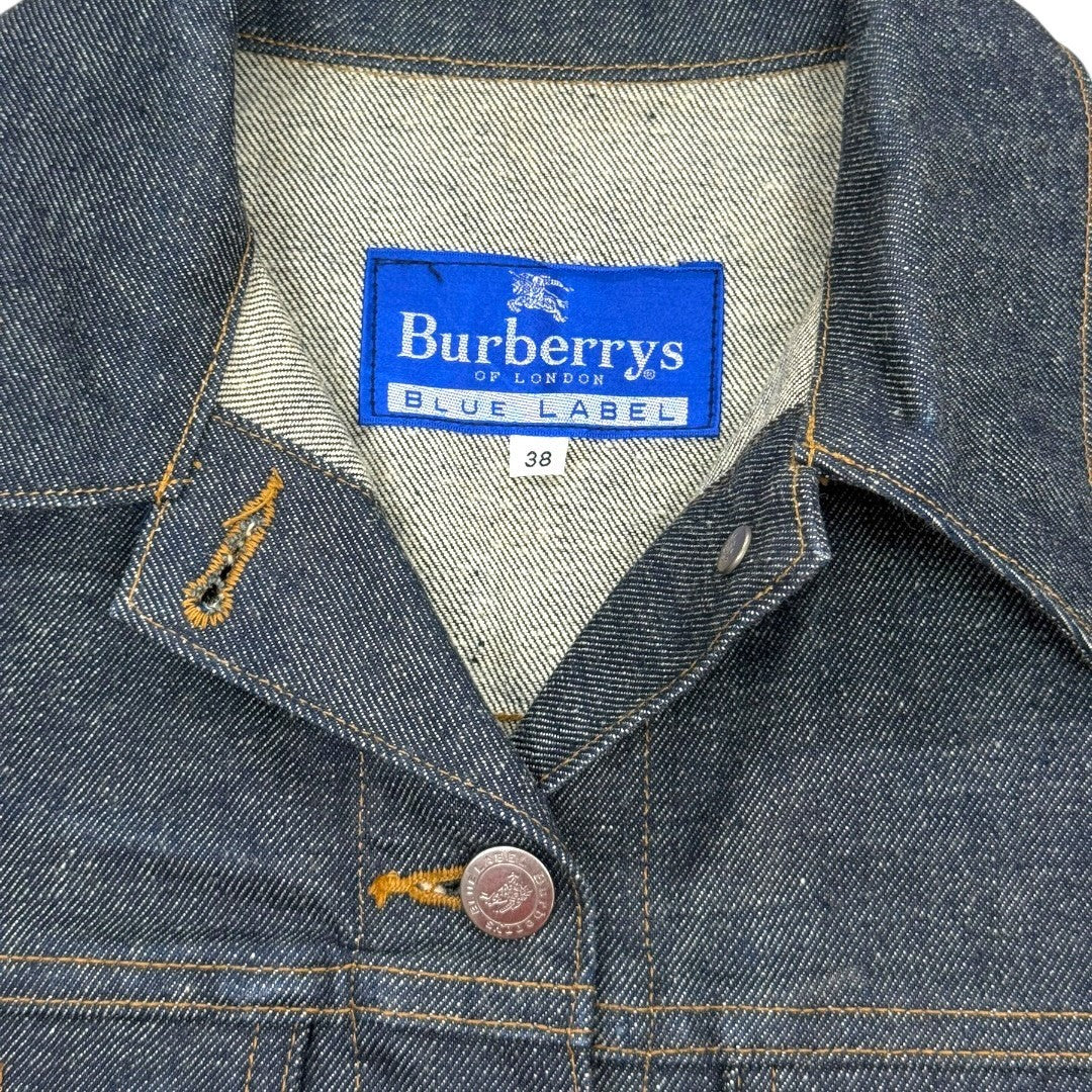 バーバリー デニム ジャケット ノバチェック メンズ レディース ユニセックス 38