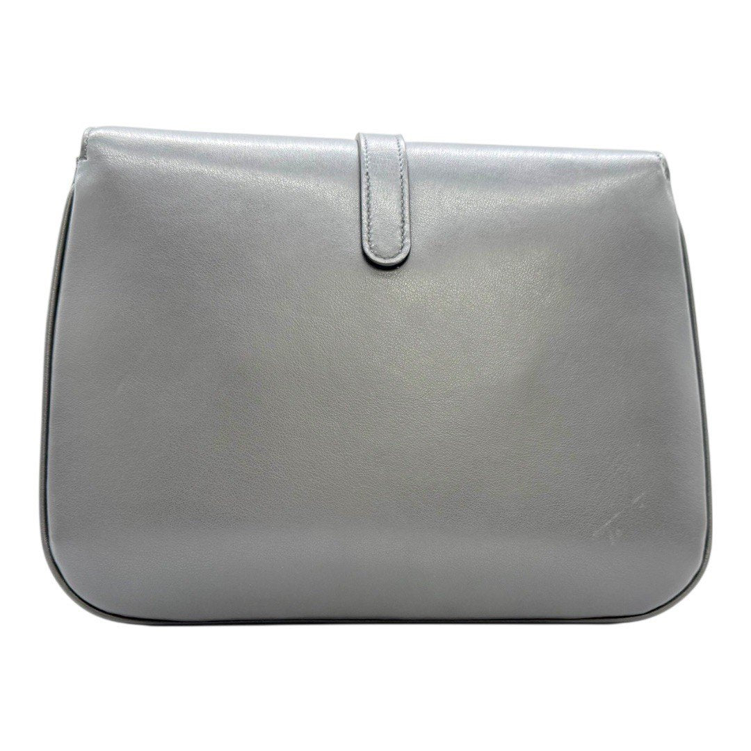 セリーヌ 斜め掛け ショルダーバッグ  ダブゥ バッグ レザーバッグ ポシェット グレー レディース