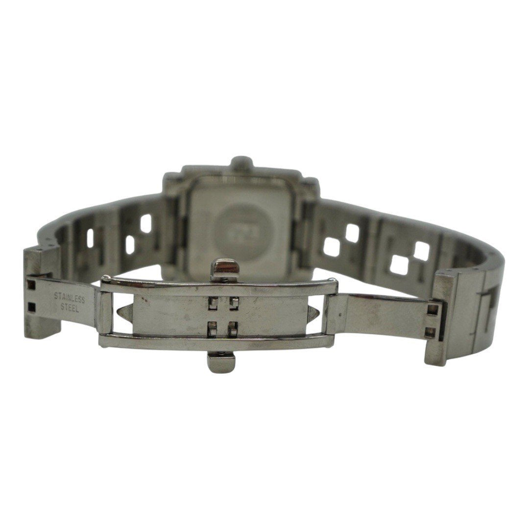 フェンディ 腕時計 オロロジ ウォッチ クオーツ シルバー文字盤 ズッカ柄 ステンレススチール レディース