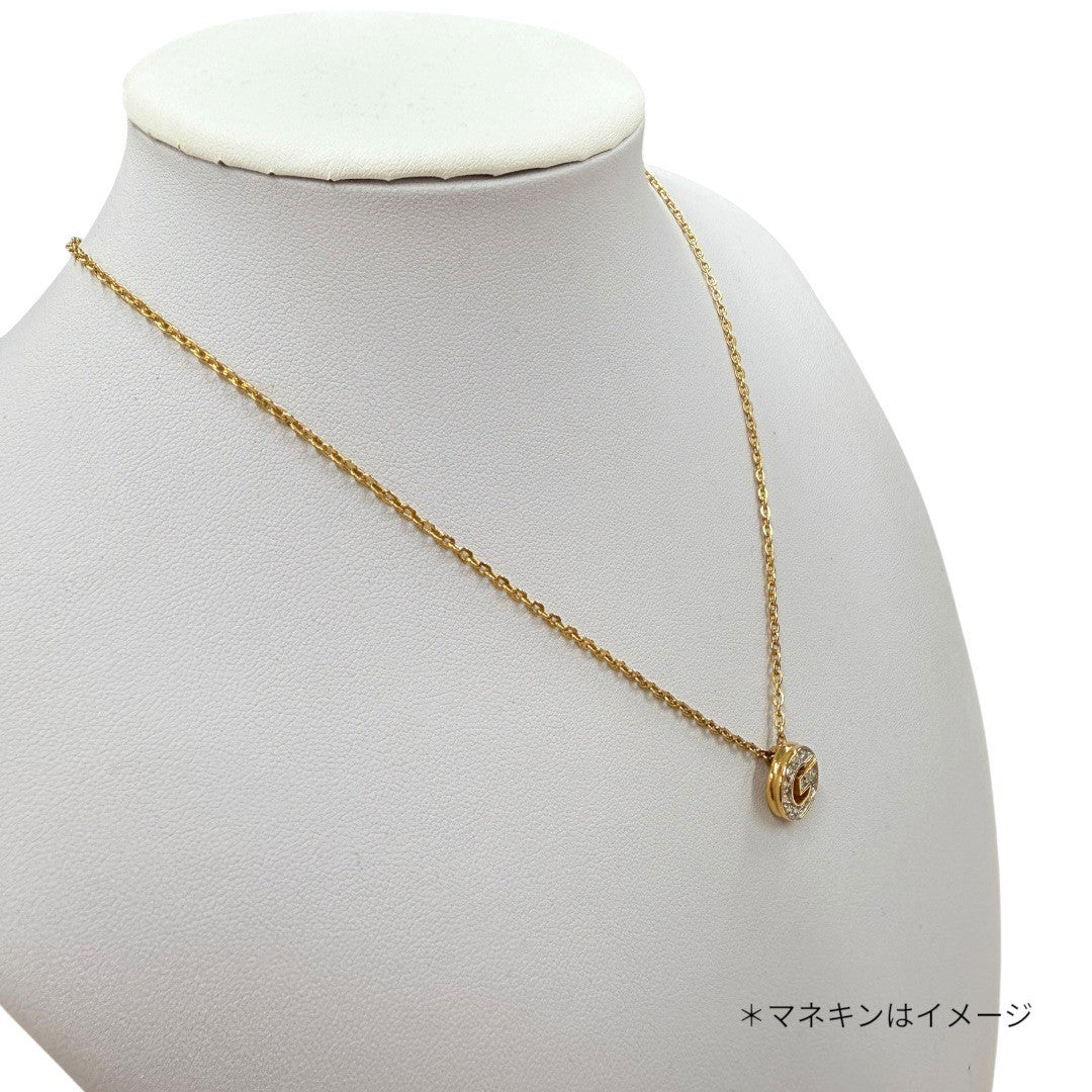 【極美品】ジバンシー ネックレス Gロゴ GP ラインストーン ヴィンテージ ゴールド クリア