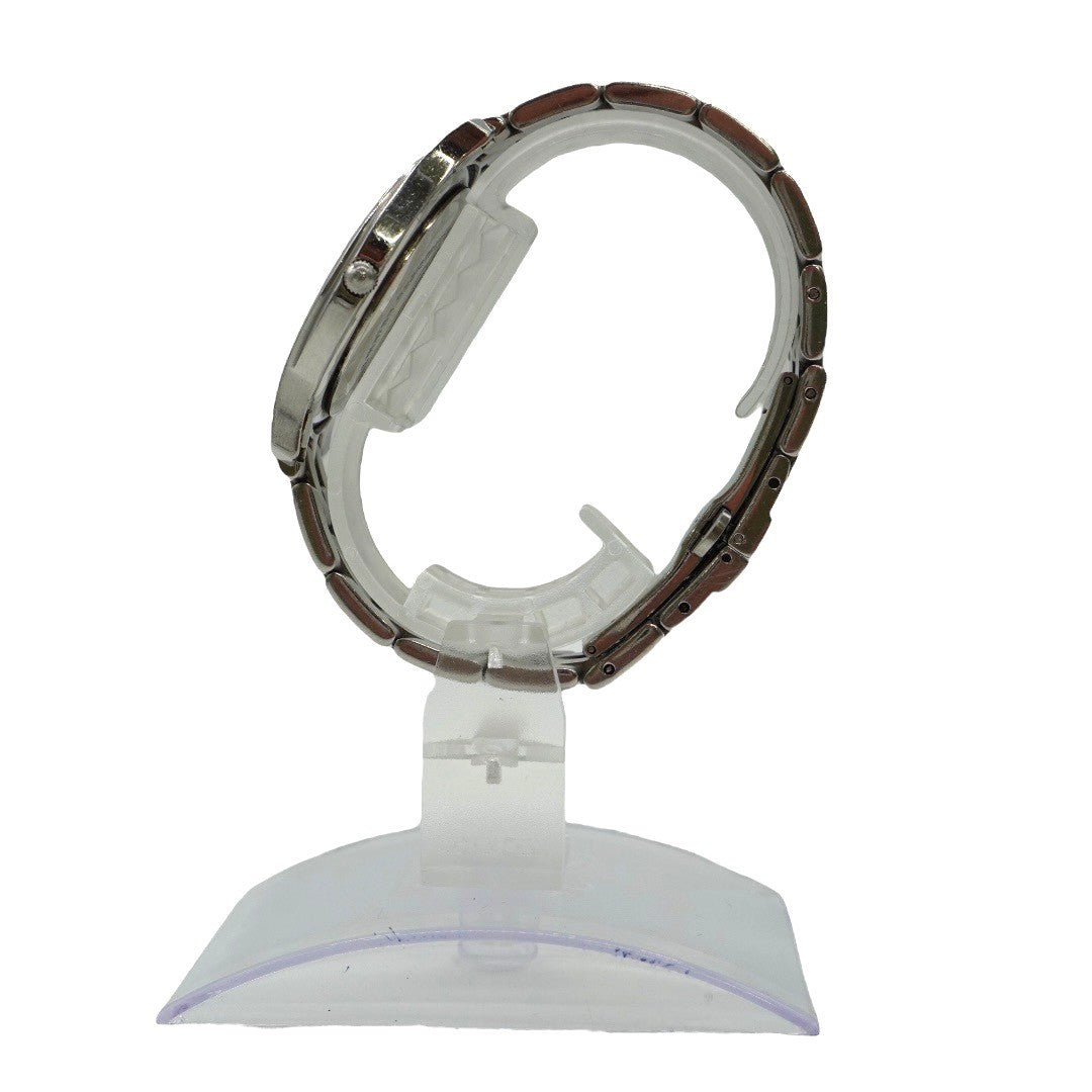 グッチ 腕時計 5500M クォーツ腕時計 SS シルバー文字盤 デイト