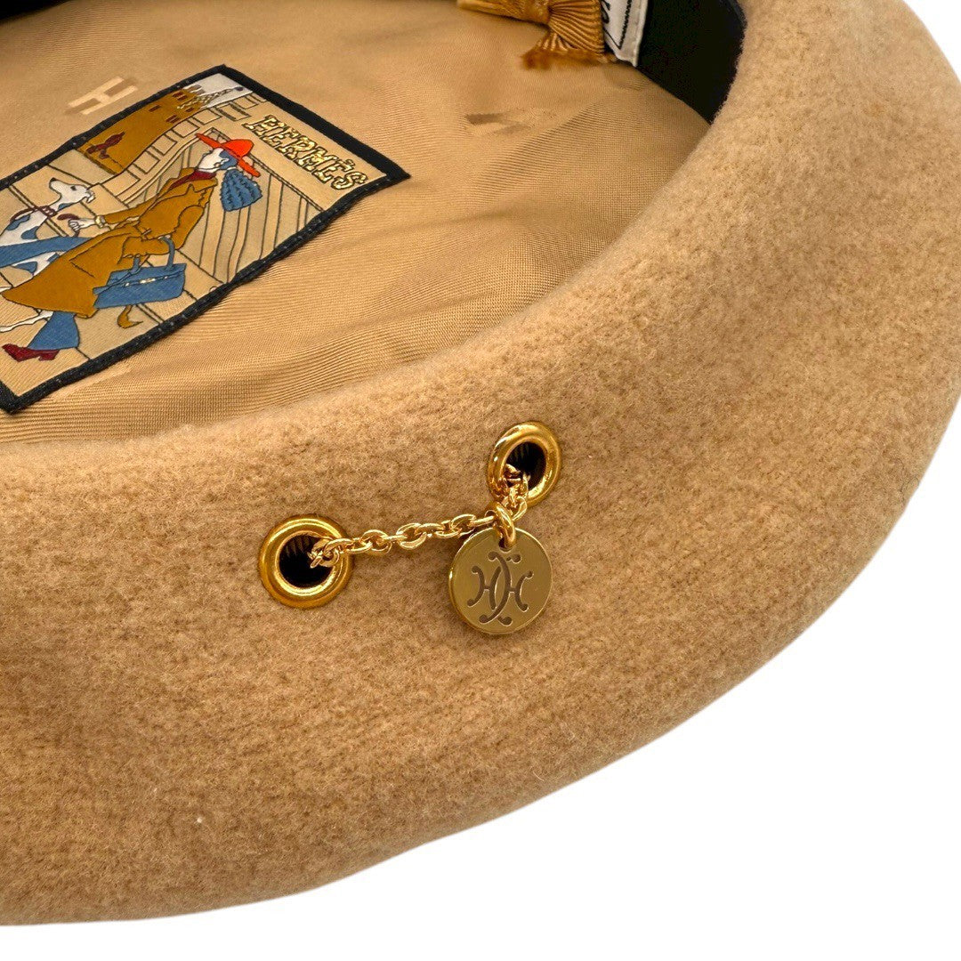 エルメス ベレー帽 帽子 アパレル ファッション小物 ベージュ レディース