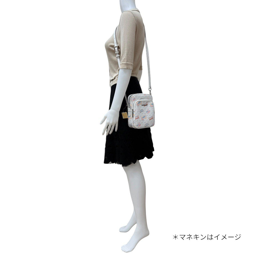 【新品】 マイケルコース  ショルダーバッグ ホワイト×マルチ レディース