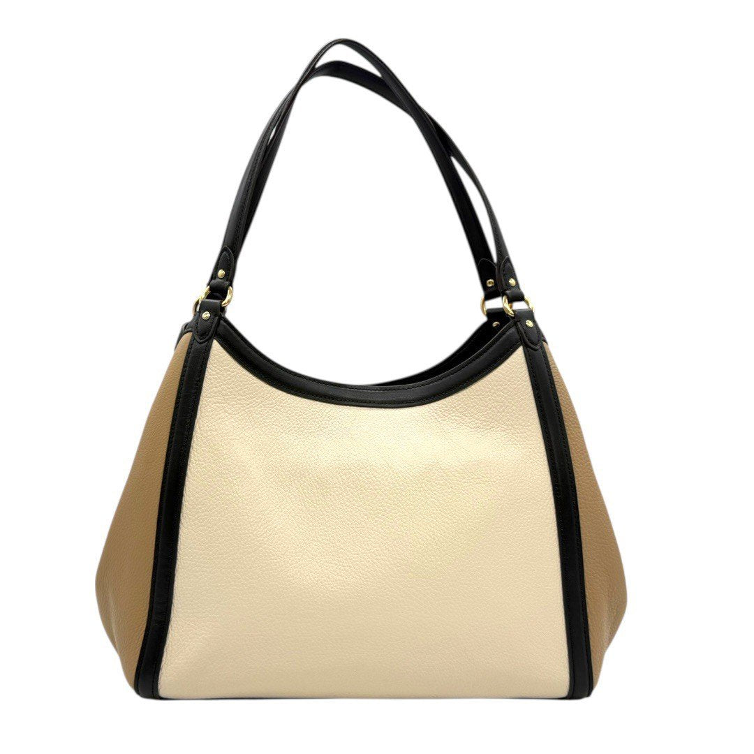 【美品】コーチ クリスティ ハンドバッグ トート レザー ロゴ ゴールド金具 ベージュ 白 黒 C6828