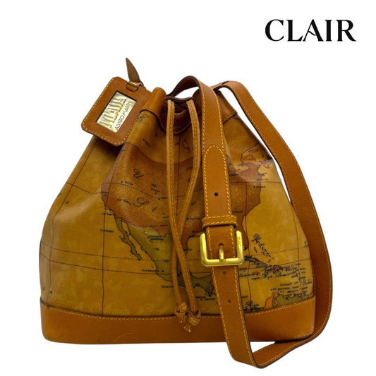 プリマクラッセ バッグ ショルダーバッグ 斜め掛け 地図柄 レザー レディース