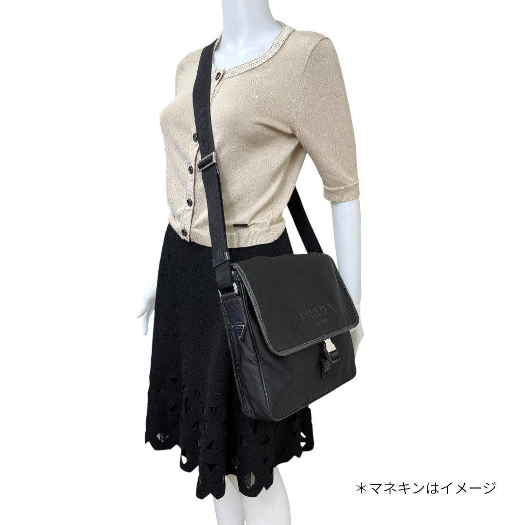 プラダ ショルダーバッグ バッグ ナイロン 黒 ブラック レディース メンズ