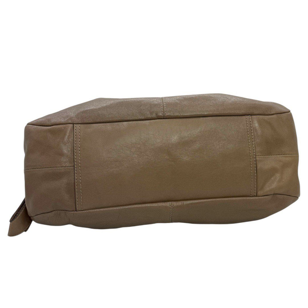 コーチ レザートートバッグ ベージュ 肩掛け F14052