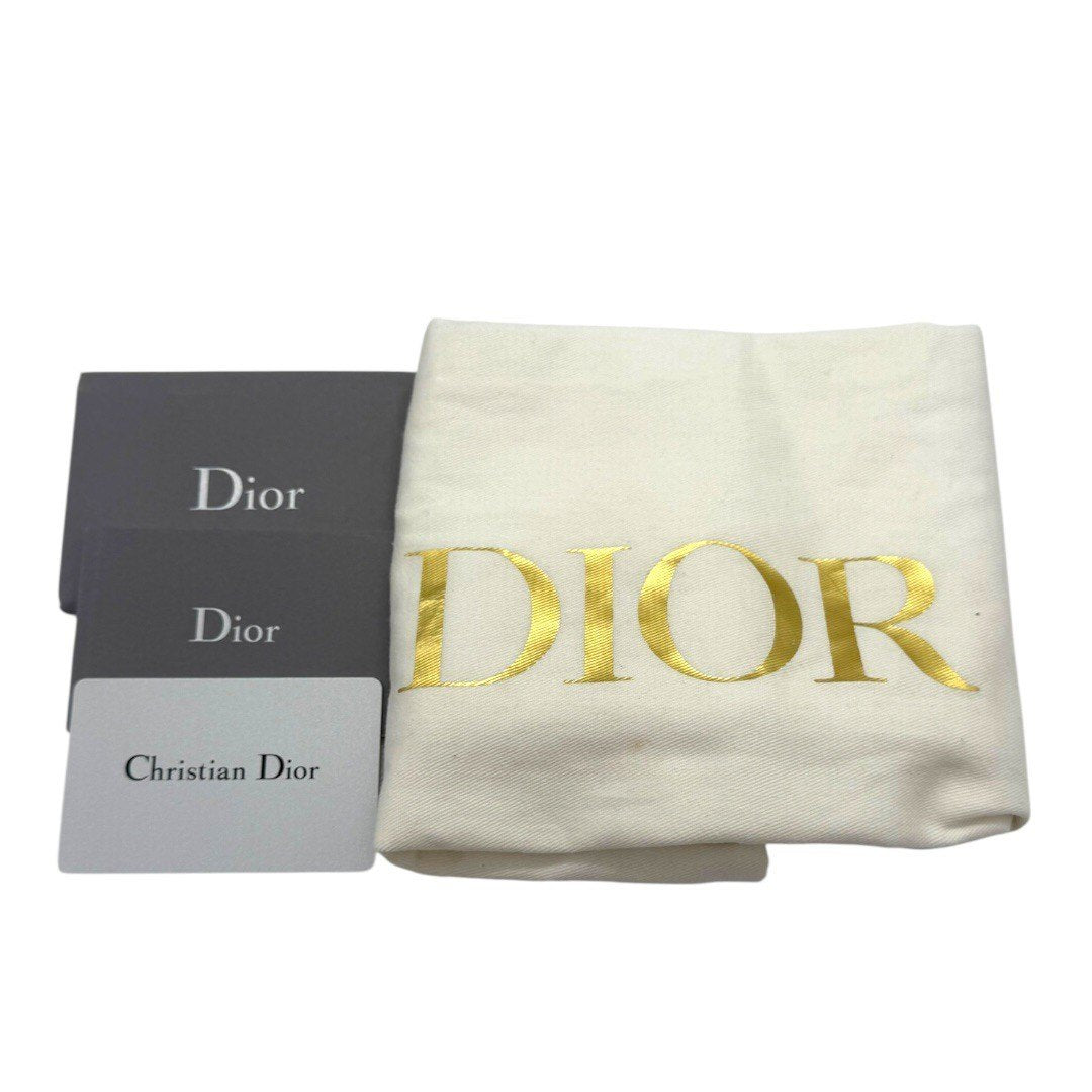 クリスチャンディオール LADY D LITE レディ ディライト ミディアム ハンドバッグ 2WAY 刺繍 ジャガード 水玉