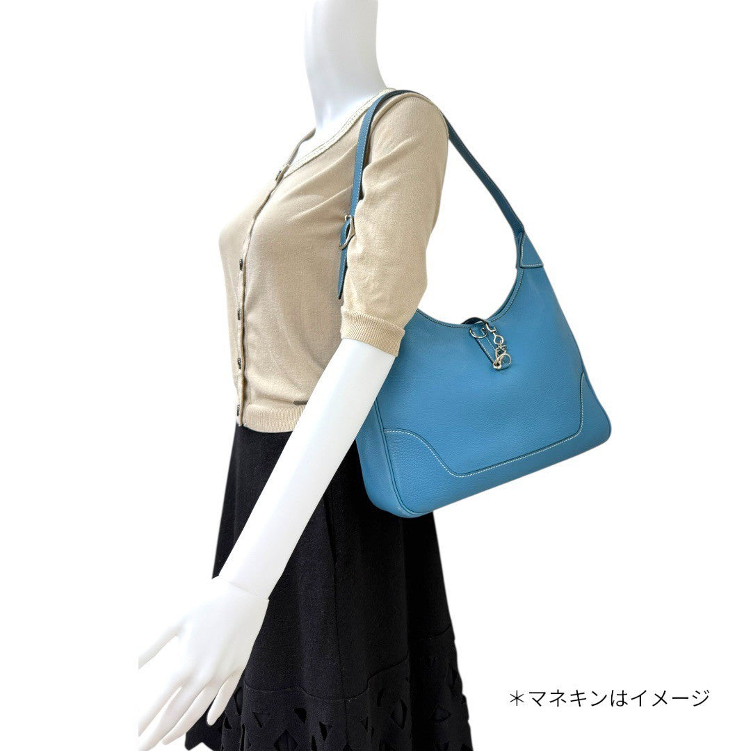 エルメス トリム31 ブルージーン シルバー金具