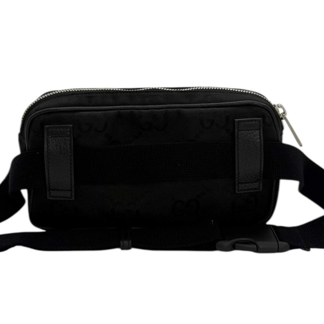 グッチ オブザグリッドバッグ キャンパス×レザー ベルトバッグ 631341 ブラック