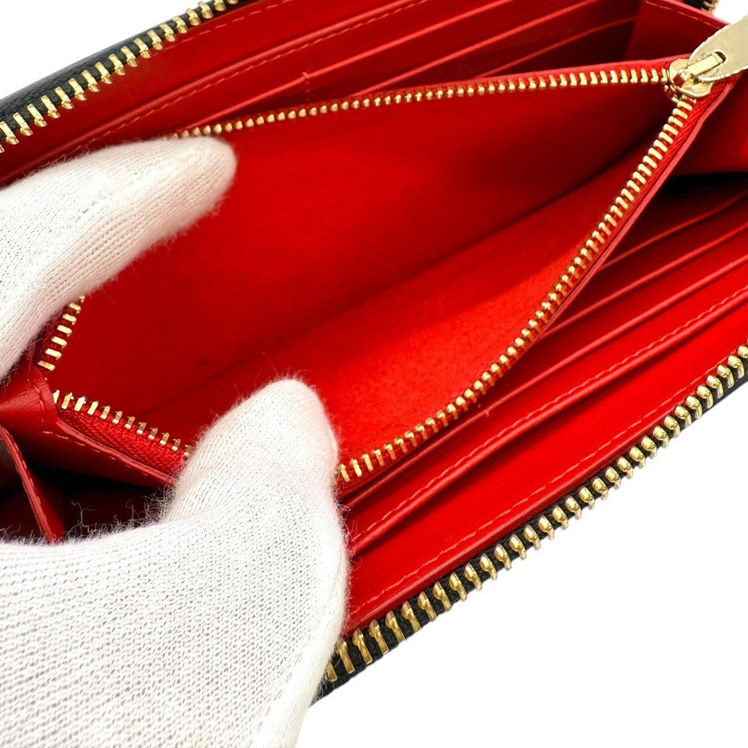 クリスチャンルブタン パネトーネ スパイク ラウンドファスナー 長財布 3165136 ブラック×マルチカラースタッズ レディース メンズ