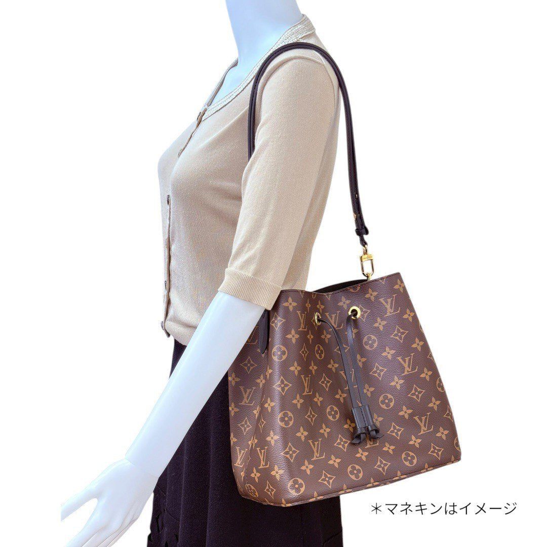 【極美品】ルイヴィトン ネオノエMM M44020 ショルダーバッグ ブラック/ブラウン レディース