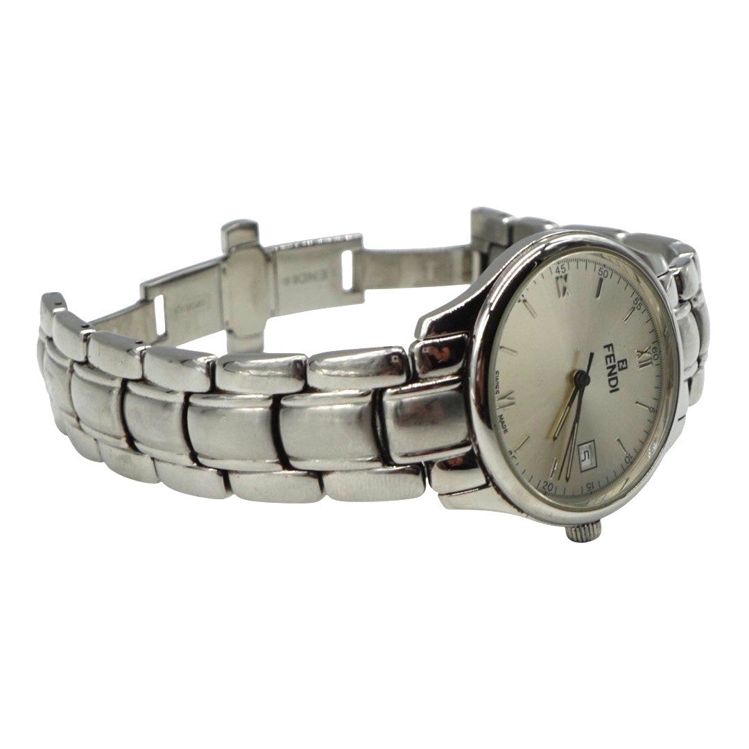 フェンディ メンズクォーツ時計 210G Silver文字盤 メンズ ステンレススチール フェンディ時計