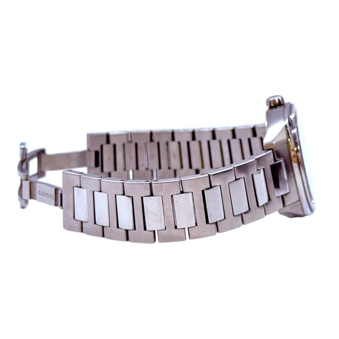 グッチ 腕時計 142.4/16515855　SS/QZ/黒 文字盤 メンズ