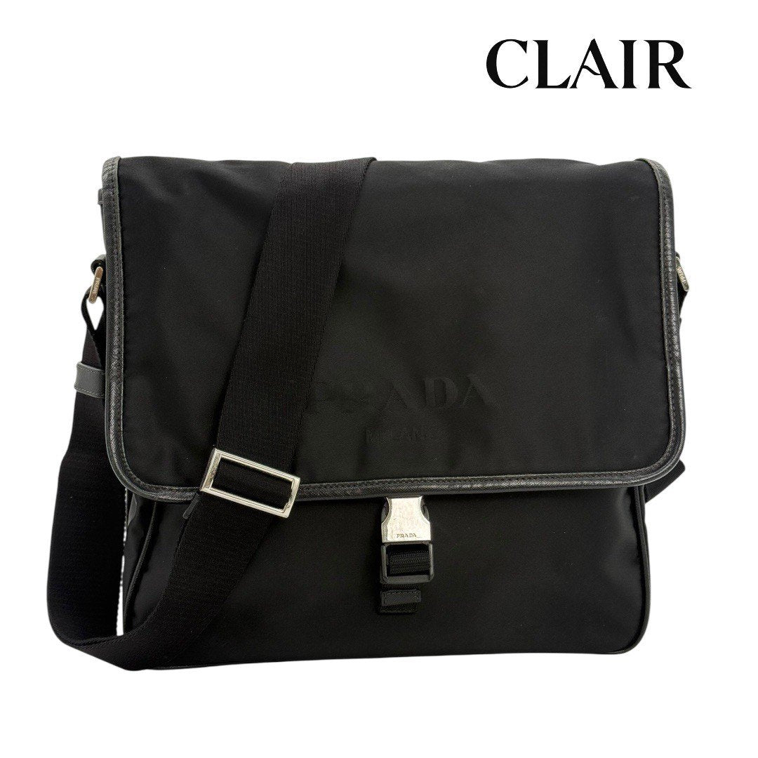 プラダ ショルダーバッグ バッグ ナイロン 黒 ブラック レディース メンズ