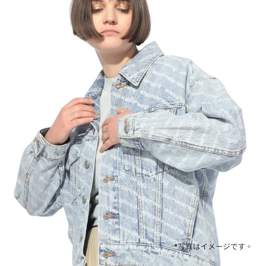 アレキサンダーワン ロゴデニムジャケット Gジャン Falling Back ロゴ クロップド